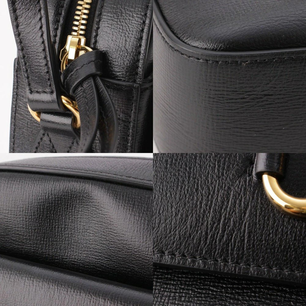 Gucci Bag Leather Shoulder Black Horsebit - Picture 8 of 8